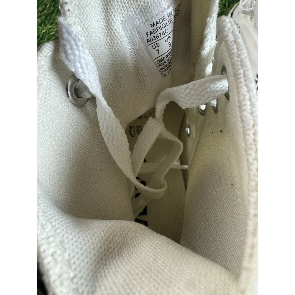 Converse Chuck Taylor All Star Lift Platform High Top Ivory Animal Print Sz 7
